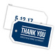 Bold Thank You Hanging Gift Tags with Organza Bags Image 10 of 14